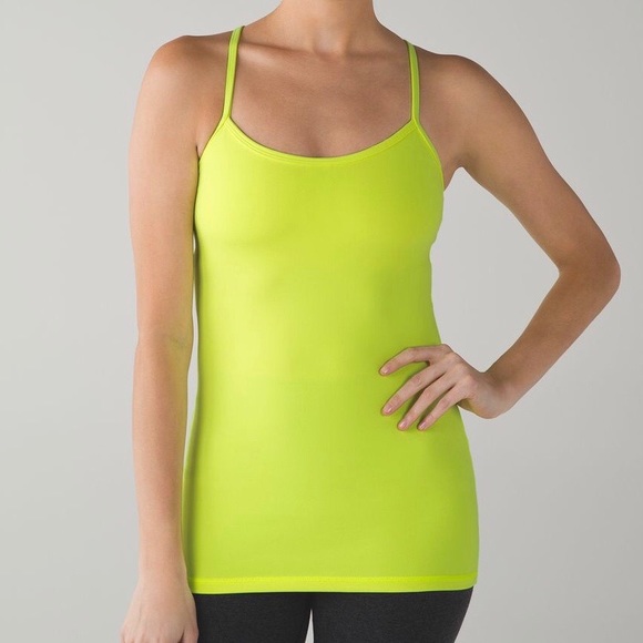 lululemon neon yellow tank